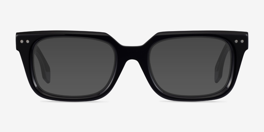 Kit Rectangle Black Glasses for Men | Eyebuydirect