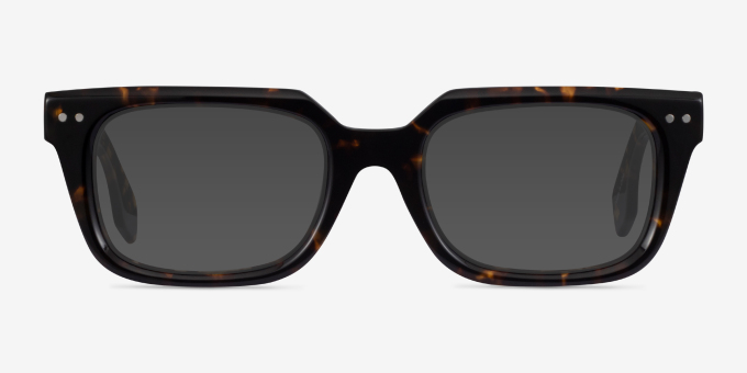 Kit Dark Tortoise AcetateEyeglass Frames from EyeBuyDirect, with Tinted Lenses