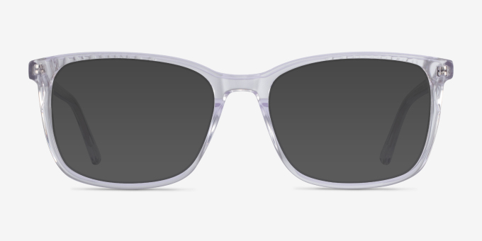 Meridian Transparent AcétateMontures de lunettes de vue d'EyeBuyDirect, Avec des Verres Teintés
