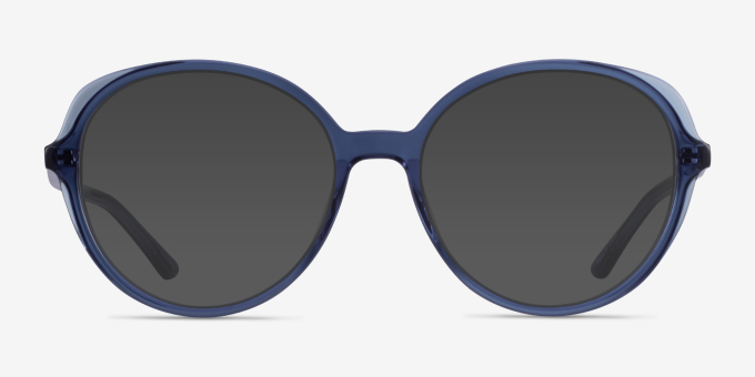 Pure Clear Blue Alternative MaterialsEyeglass Frames from EyeBuyDirect, with Tinted Lenses