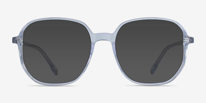 Natural Clear Blue Matériaux biosourcésMontures de lunettes de vue d'EyeBuyDirect, Avec des Verres Teintés