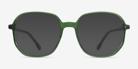 Natural Clear Green Acétate Montures de lunettes de vue d'EyeBuyDirect, with Tinted Lenses
