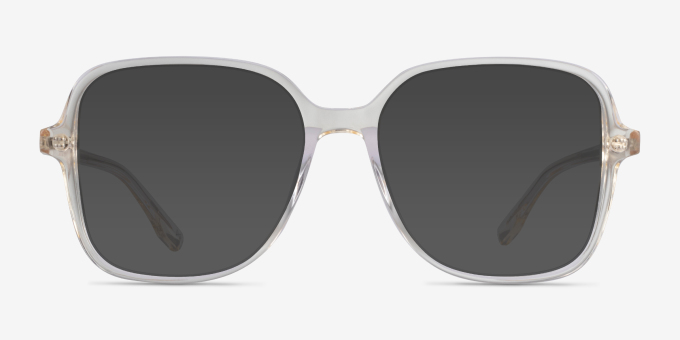Bloom Clear Yellow Alternative MaterialsEyeglass Frames from EyeBuyDirect, with Tinted Lenses