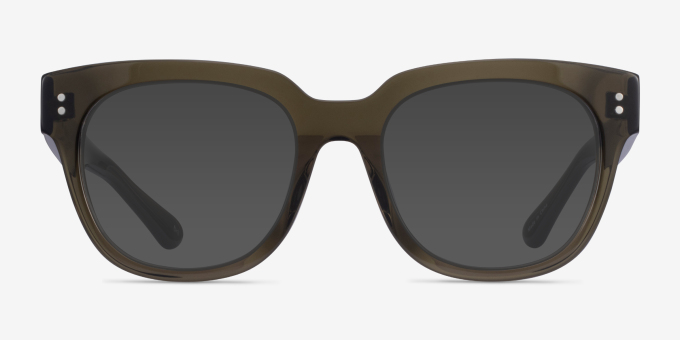 Life Clear Dark Green Alternative MaterialsEyeglass Frames from EyeBuyDirect, with Tinted Lenses