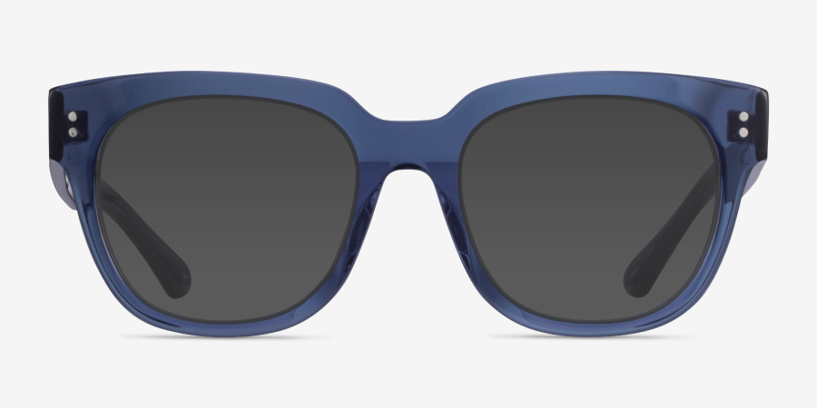 Life Square Clear Blue Full Rim Eyeglasses | Eyebuydirect