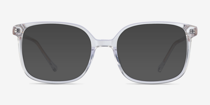 Orient Clear AcetateEyeglass Frames from EyeBuyDirect, with Tinted Lenses