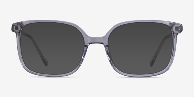 Orient Clear Gray AcetateEyeglass Frames from EyeBuyDirect, with Tinted Lenses