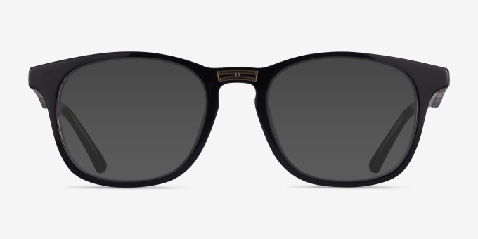 Casting Black Gold AcetateEyeglass Frames from EyeBuyDirect, with Tinted Lenses