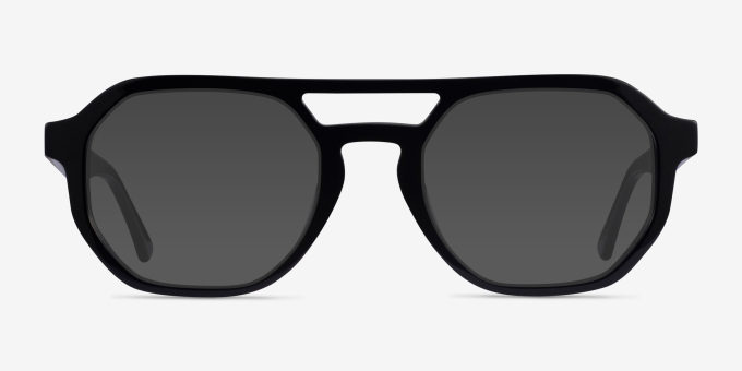 Stratum Aviator Black Full Rim Eyeglasses | Eyebuydirect