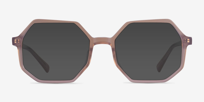 Glister Iridescent Purple AcetateEyeglass Frames from EyeBuyDirect, with Tinted Lenses