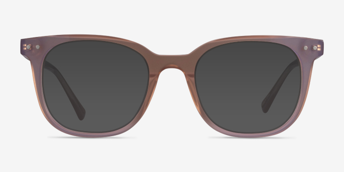 Kaleidoscope Iridescent Purple AcetateEyeglass Frames from EyeBuyDirect, with Tinted Lenses