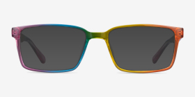 Unity Arc-en-ciel Plastique Montures de lunettes de vue d'EyeBuyDirect, with Tinted Lenses