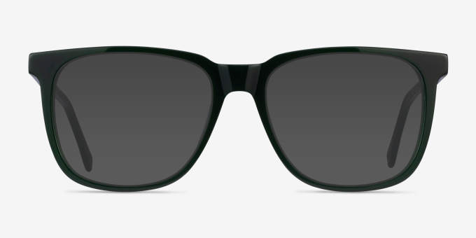 Latitude Green AcetateEyeglass Frames from EyeBuyDirect, with Tinted Lenses