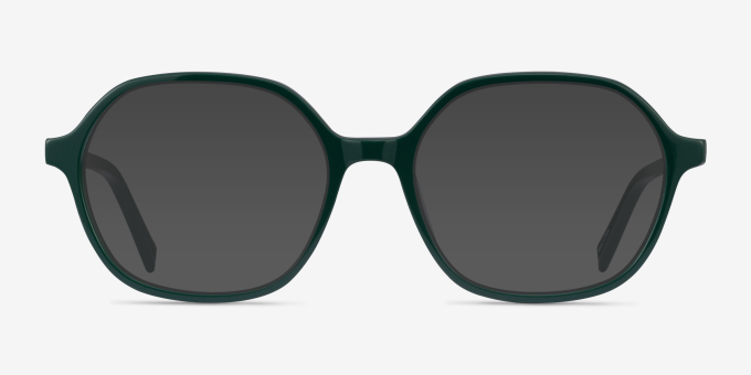 Pigment Green AcetateEyeglass Frames from EyeBuyDirect, with Tinted Lenses