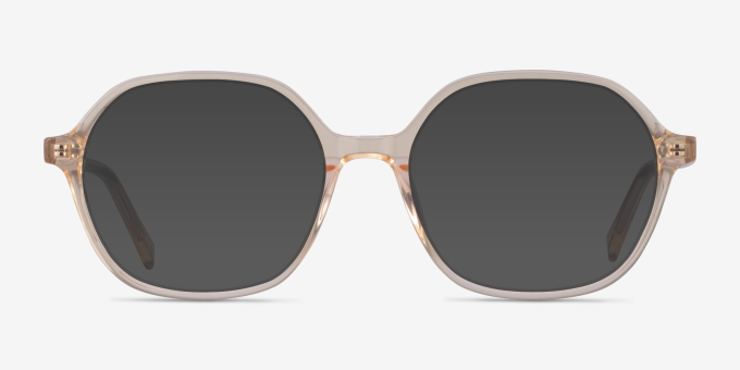Pigment Clear Yellow AcetateEyeglass Frames from EyeBuyDirect, with Tinted Lenses