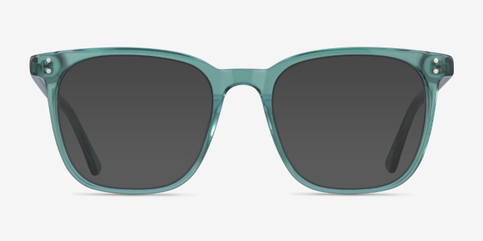 Boreal Clear Green AcetateEyeglass Frames from EyeBuyDirect, with Tinted Lenses