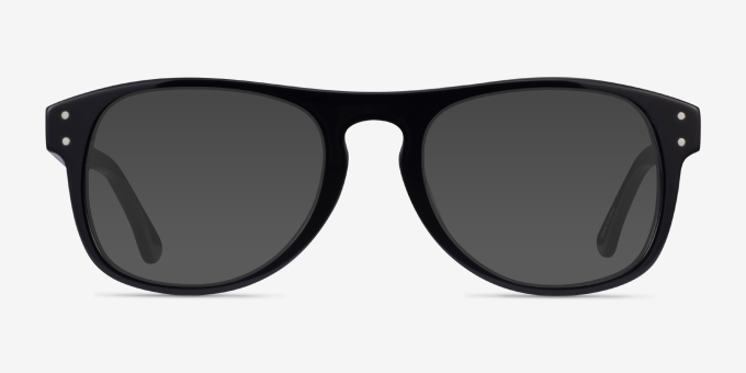 Galveston Black AcetateEyeglass Frames from EyeBuyDirect, with Tinted Lenses