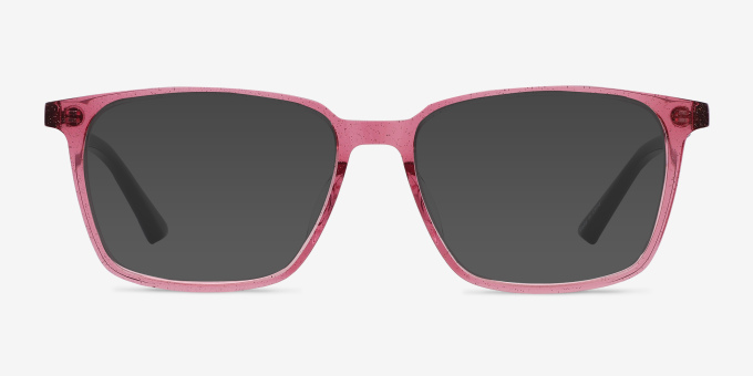 Juliana Glitter Pink Black AcetateEyeglass Frames from EyeBuyDirect, with Tinted Lenses