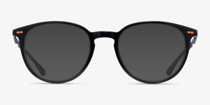 Sammy Black AcetateEyeglass Frames from EyeBuyDirect, with Tinted Lenses
