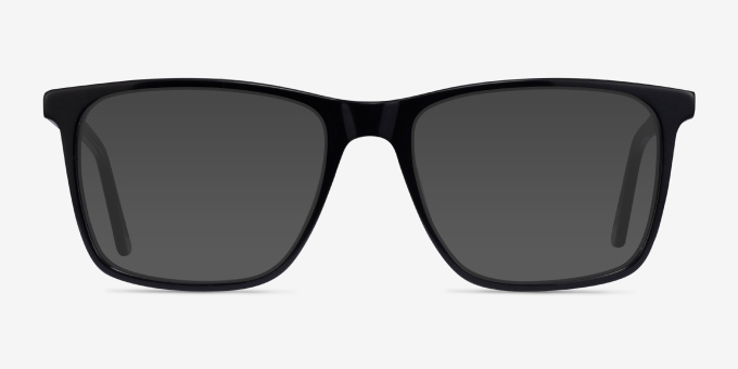Francisco Black AcetateEyeglass Frames from EyeBuyDirect, with Tinted Lenses