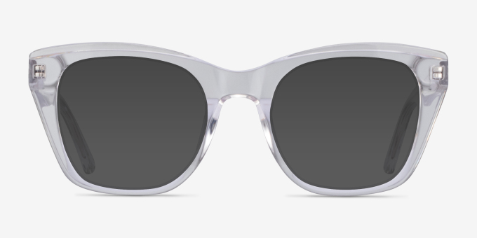 Cassie Clear AcetateEyeglass Frames from EyeBuyDirect, with Tinted Lenses
