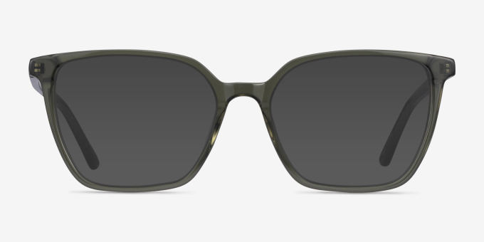Nobel Clear Green AcetateEyeglass Frames from EyeBuyDirect, with Tinted Lenses