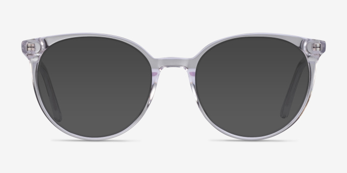 Janice Clear AcetateEyeglass Frames from EyeBuyDirect, with Tinted Lenses