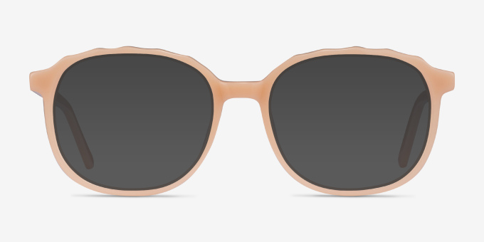 Maria Clear Nude AcetateEyeglass Frames from EyeBuyDirect, with Tinted Lenses