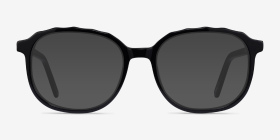 Maria Noir Acétate Montures de lunettes de vue d'EyeBuyDirect, with Tinted Lenses