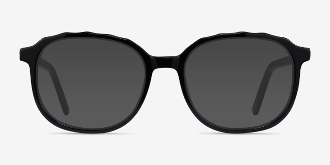 Maria Noir AcétateMontures de lunettes de vue d'EyeBuyDirect, Avec des Verres Teintés