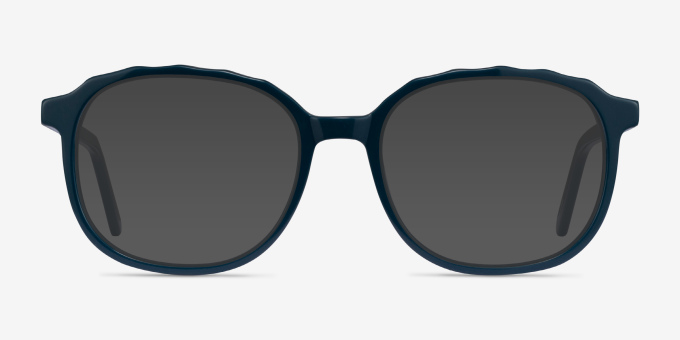 Maria Teal AcetateEyeglass Frames from EyeBuyDirect, with Tinted Lenses