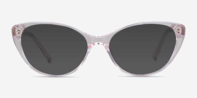 Twinkle Clear Pink AcetateEyeglass Frames from EyeBuyDirect, with Tinted Lenses