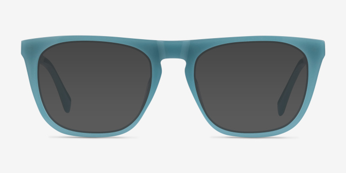 Zephyr Bleu AcétateMontures de lunettes de vue d'EyeBuyDirect, Avec des Verres Teintés