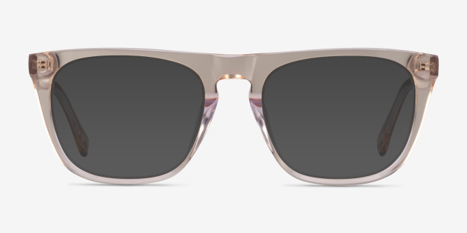 Zephyr Clear Brown AcetateEyeglass Frames from EyeBuyDirect, with Tinted Lenses