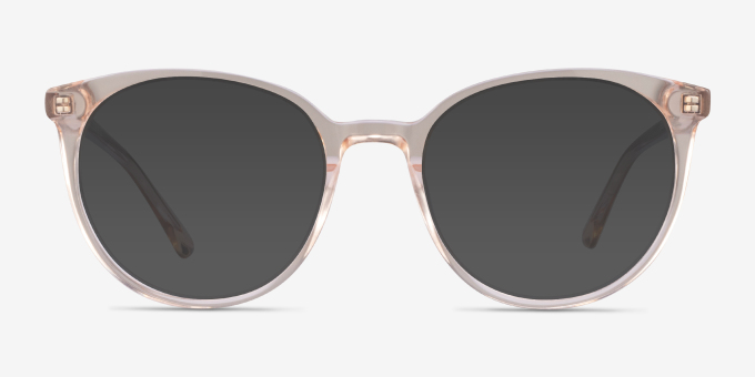 Apogee Clear Brown AcetateEyeglass Frames from EyeBuyDirect, with Tinted Lenses