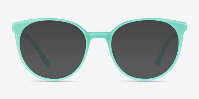 Apogee Green AcetateEyeglass Frames from EyeBuyDirect, with Tinted Lenses