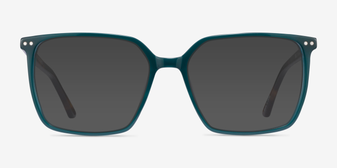 Ephemeral Teal Tortoise Alternative MaterialsEyeglass Frames from EyeBuyDirect, with Tinted Lenses