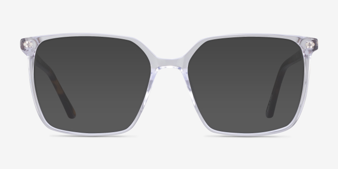Ephemeral Clear Tortoise Matériaux biosourcésMontures de lunettes de vue d'EyeBuyDirect, Avec des Verres Teintés