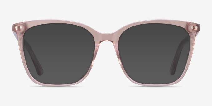 Meliora Clear Pink Alternative MaterialsEyeglass Frames from EyeBuyDirect, with Tinted Lenses