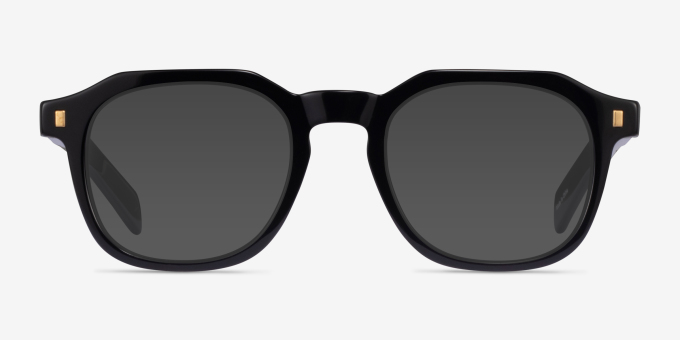 Apricus Black Alternative MaterialsEyeglass Frames from EyeBuyDirect, with Tinted Lenses