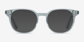 Auburn Clear Green Acétate Montures de lunettes de vue d'EyeBuyDirect, with Tinted Lenses