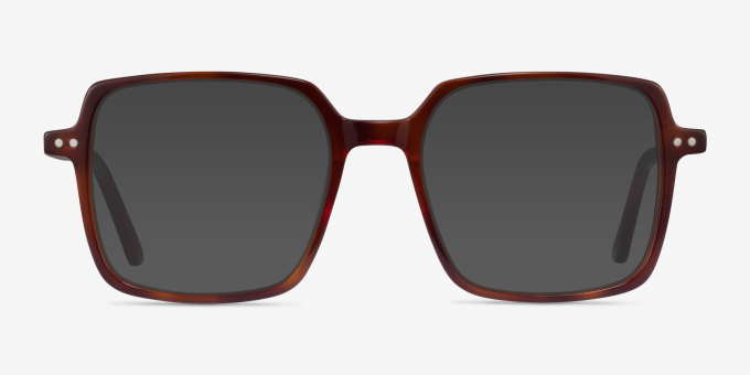 Yoko Tortoise Alternative MaterialsEyeglass Frames from EyeBuyDirect, with Tinted Lenses