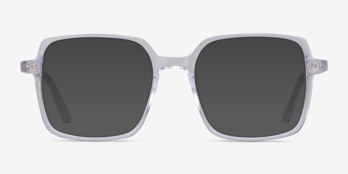 Yoko Transparent Matériaux biosourcésMontures de lunettes de vue d'EyeBuyDirect, Avec des Verres Teintés