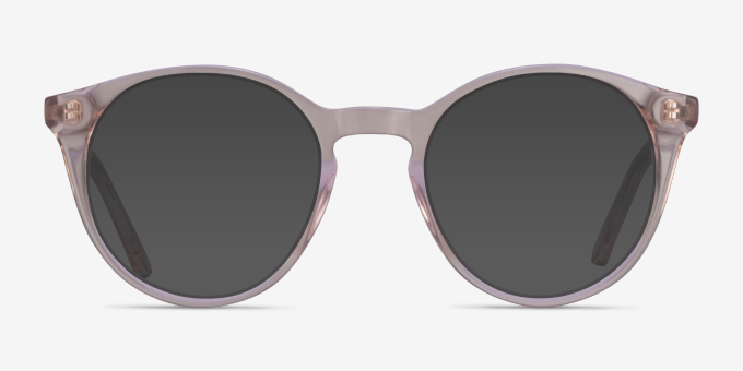 Latta Clear Pink AcetateEyeglass Frames from EyeBuyDirect, with Tinted Lenses