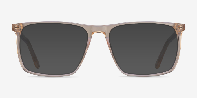 Fairmont Clear Yellow AcetateEyeglass Frames from EyeBuyDirect, with Tinted Lenses