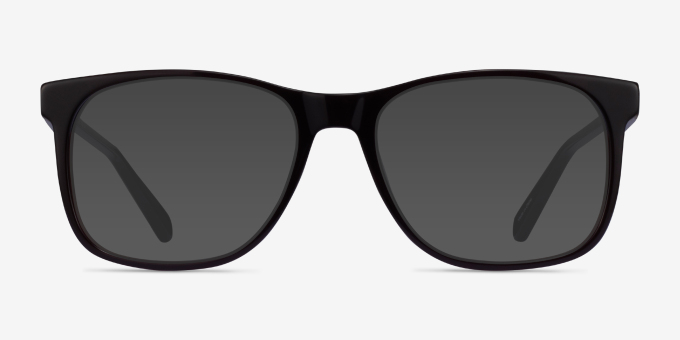 Joshua Dark Brown AcetateEyeglass Frames from EyeBuyDirect, with Tinted Lenses