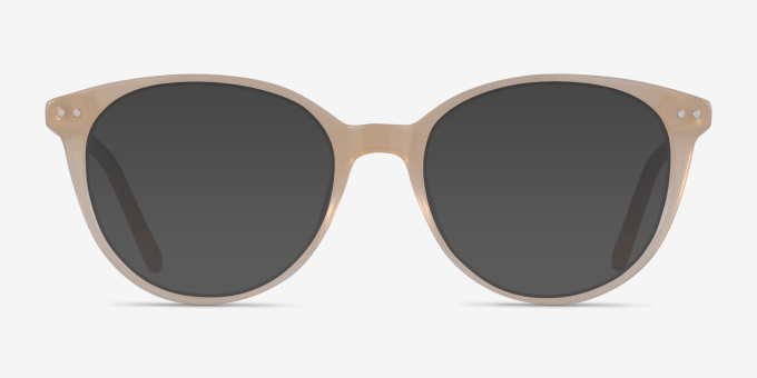 Leonia Light Yellow AcetateEyeglass Frames from EyeBuyDirect, with Tinted Lenses