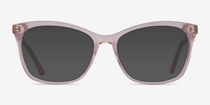 Rosie Clear Pink AcetateEyeglass Frames from EyeBuyDirect, with Tinted Lenses