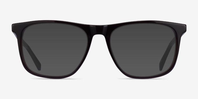 Veronese Dark Brown AcetateEyeglass Frames from EyeBuyDirect, with Tinted Lenses