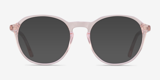 Halcyon Clear Pink AcetateEyeglass Frames from EyeBuyDirect, with Tinted Lenses